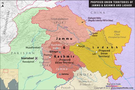 India Map Jammu And Kashmir And Ladakh