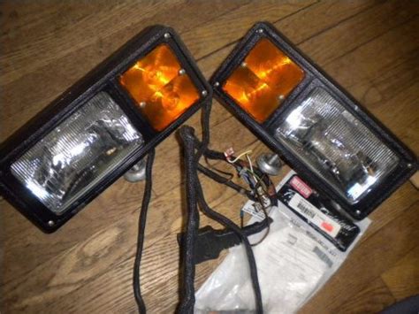 Sell western snow plow lights set of 2 EXCELLENT!! 9 pin wire harness in Grand Rapids, Michigan ...