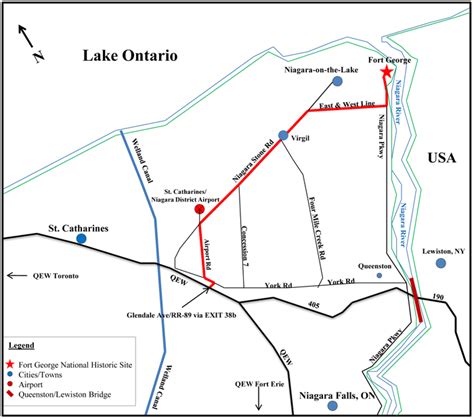 Parks Canada - Fort George National Historic Site - Area Map ...