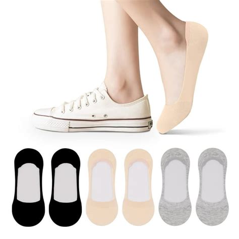 No Show Socks For Women,Women's Invisible Socks Non Slip Socks(US Womens Shoe 5-8) - Walmart.com