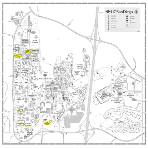 Ucsd Campus Map Printable View