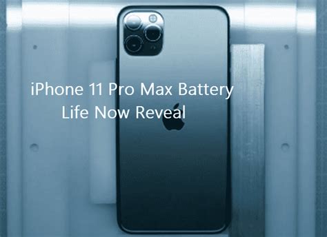 iPhone 11 Pro Max Battery Life Now Reveal | Iphone 11, Battery life, Iphone