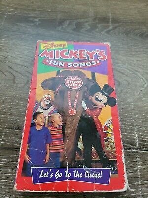 DISNEY SING ALONG Songs Mickeys Fun Songs: Lets Go to the Circus VHS Rare HTF $15.78 - PicClick CA