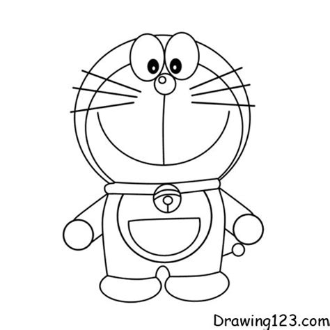 Doraemon Drawing Tutorial - Step by Step