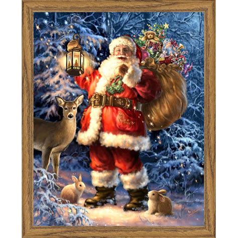 Heaven and Earth Designs Woodland Santa Counted Cross-Stitch Chart ...