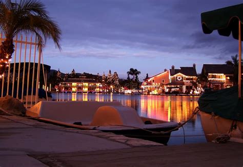 Christmas Lights Decorated Gazebo Overlooking a Reflective Lake Stock Image - Image of ...