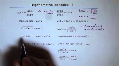 Trig Identities Worksheet - Wendelina