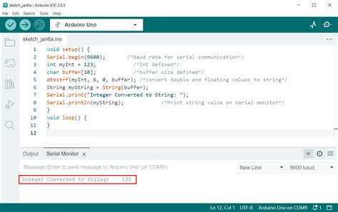 How to Convert Integer to String Arduino