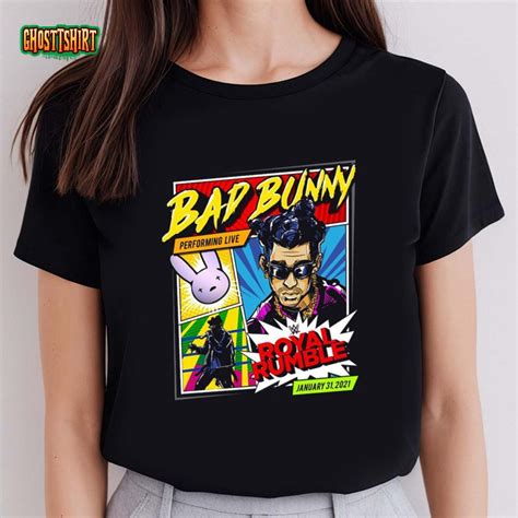 Bad Bunny Merchandise Pro Wrestling Bad Bunny Wwe Shirt