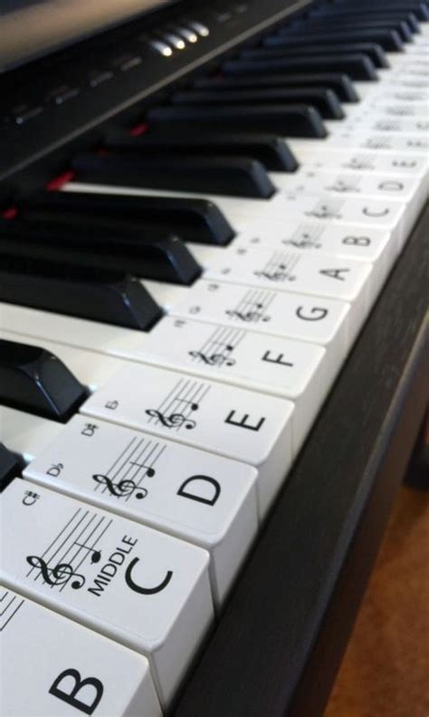 PIANO Stickers STANDARD Keyboard / Piano Stickers up to 61 | Etsy ...