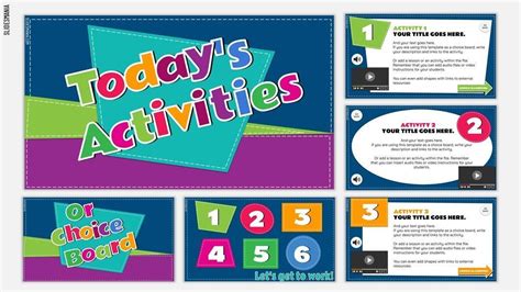 Daily Activities or Choice Board Template for Google Slides - SlidesMania