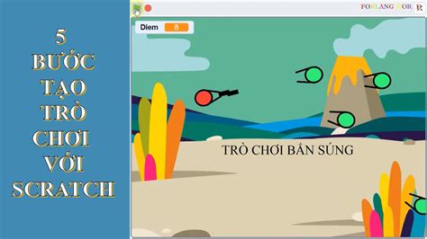 5 bước tạo trò chơi với Scratch - Trò chơi bắn súng - YouTube