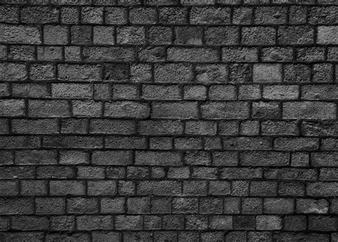 Free Photo | Black brick wall texture