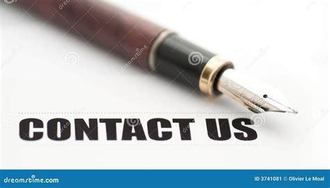 Contact us card stock image. Image of marketing, communications - 3741081