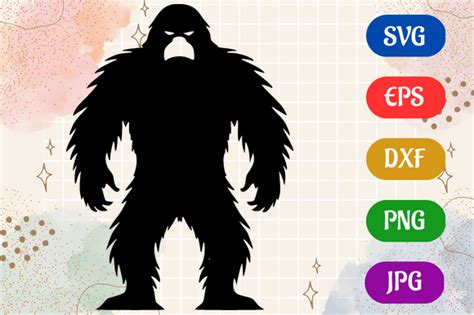 Bigfoot | Black and White Logo Vector Graphic by Creative Oasis · Creative Fabrica