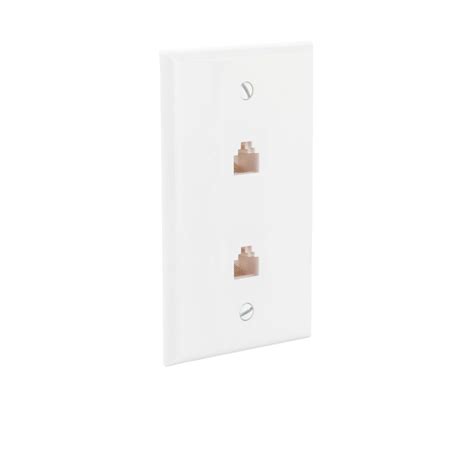 CE TECH Dual Ethernet Wall Plate | The Home Depot Canada