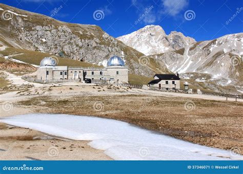 Rome Observatory in Gran Sasso Park, Italy Stock Image - Image of architecture, aquila: 37346071