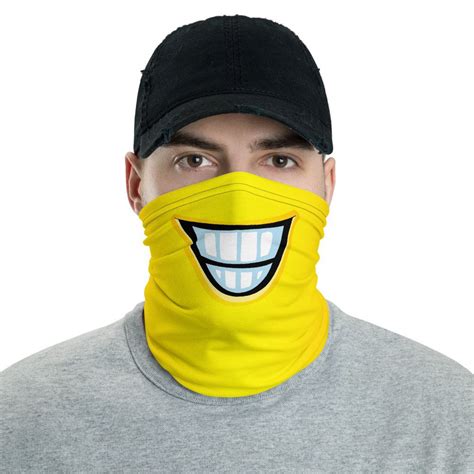 Cartoon Toothy Smile Emoji/Emoticon/Smiley Neck Gaiter/Face Mask Fun Tube, New Mexico Flag ...