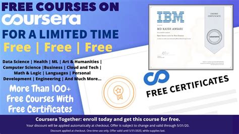 Coursera Courses For 100% Free With Online Free Certificates | Get Coursera Courses Free - YouTube