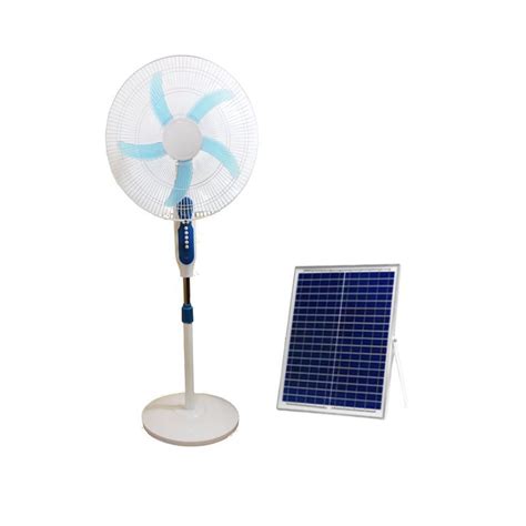 16" Solar Rechargeable Fan With Solar Panel JG20375110 | Shop Today ...