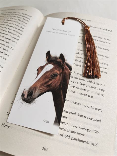 Horse Bookmarks of Original Pencil Drawings Equine Art - Etsy