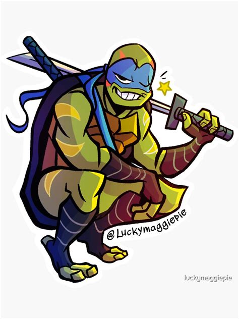 "Leonardo - Rise of the Teenage Mutant Ninja Turtles" Sticker for Sale ...