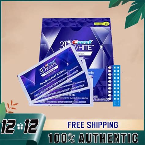 Crest 3D White Professional Effects Whitestrips CREST 3D Teeth Whitening Patch Strips ...