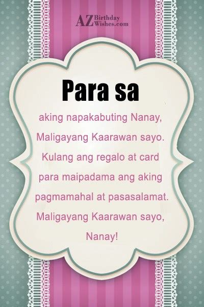 Happy Birthday Nanay Quotes