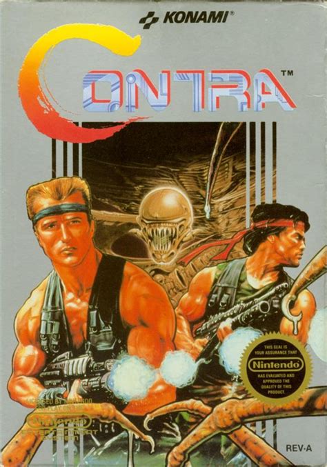 Contra (1987) box cover art - MobyGames