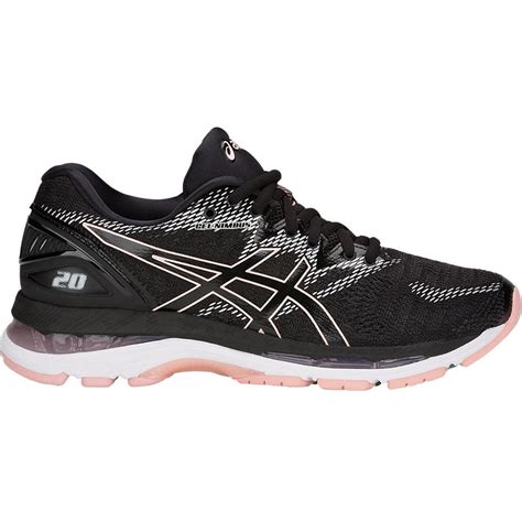 Asics Womens GEL-Nimbus 20 Running Shoes - Black/White/Carbon - Tennisnuts.com