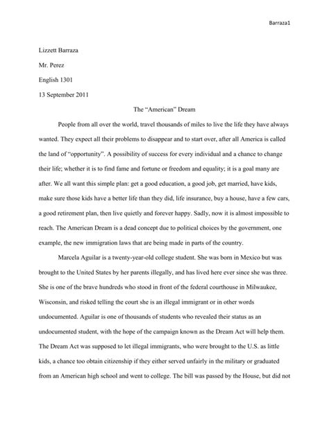 Scholarship essay: Essay on american dream