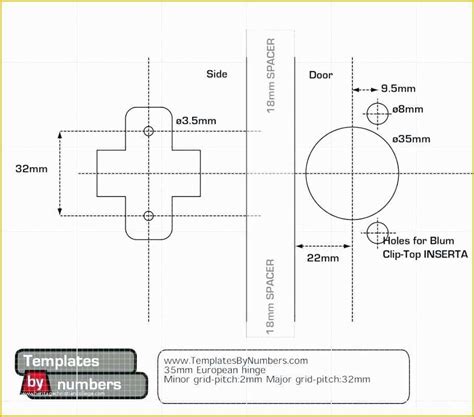 Free Printable Cabinet Hardware Template