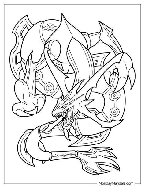 20 Rayquaza Coloring Pages (Free PDF Printables) en 2024 | Dibujos ...