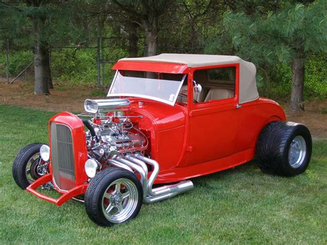 Incredible 1929 Ford Model A All Steel Coupe Street Rod with Stunning bright red paint job for sale