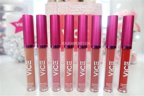 Real Asian Beauty: VICE COSMETICS Phenomenal Liquid Lipstick Swatches ...