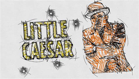 Mo7809 Sketch Little Caesar Movie Poster Digital Art by Joanie Marvin ...