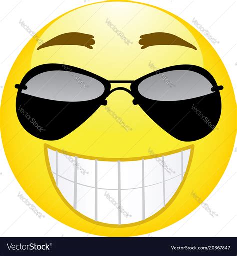 Happy emoji strong emotion Royalty Free Vector Image