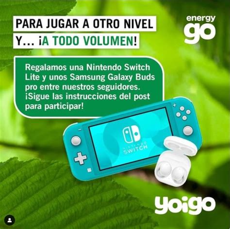 Concurso EnergyGO : Gana una Nintendo Switch Lite y unos Samsung Galaxy ...