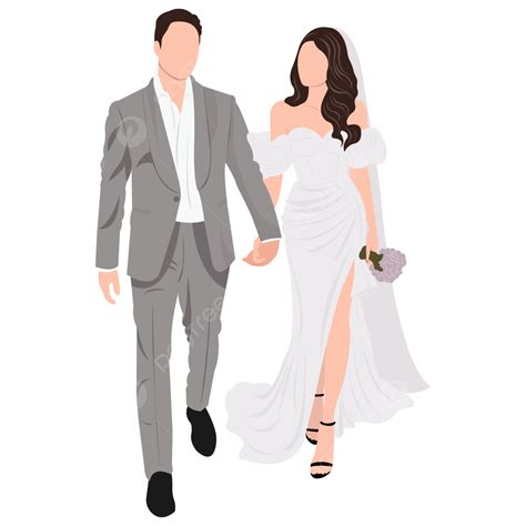 Christian Wedding Bride Wearing White Gown Free Vector, Wedding, Indian Wedding, Bride PNG and ...