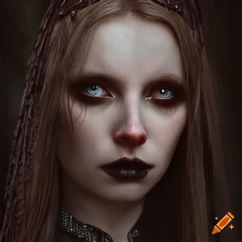 Image of a gothic nordic woman in medieval attire