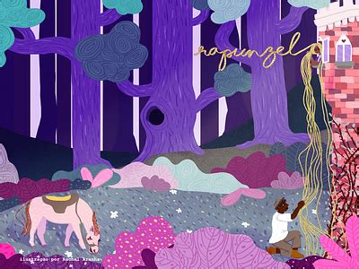 Rapunzel Book Cover Illustration by Rachel Aranha on Dribbble