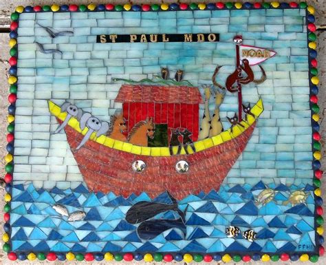 Noah's Ark | Mosaic animals, Mosaic art, Mosaic