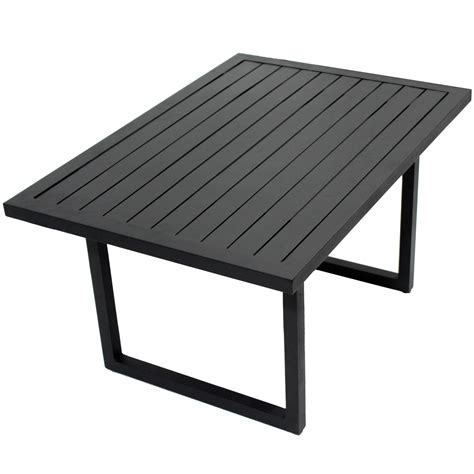 NEW Black Randgris Outdoor Aluminium Coffee Table | eBay