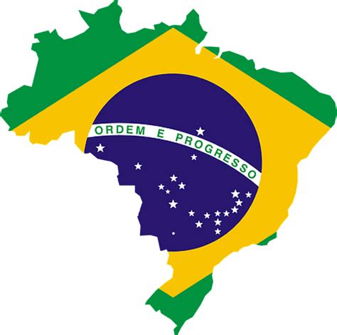 Brazil Map Flag · Free vector graphic on Pixabay