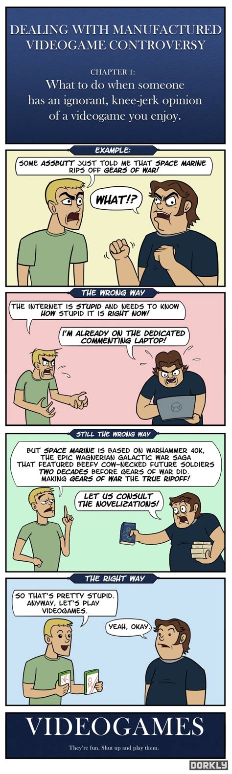 The Proper Way to Deal with Nerd Rage - Dorkly Comic | Video games funny, Dorkly comics, Dork