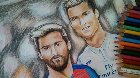 Sketch Messi Vs Ronaldo Drawing Tons of awesome messi vs ronaldo wallpapers 2015 hd to download ...