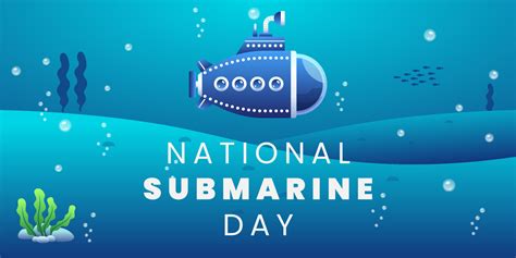 National submarine day at April 11 vector illustration good for national submarine day ...