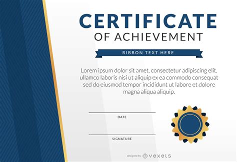 Certificate Of Achievement Template Vector Download