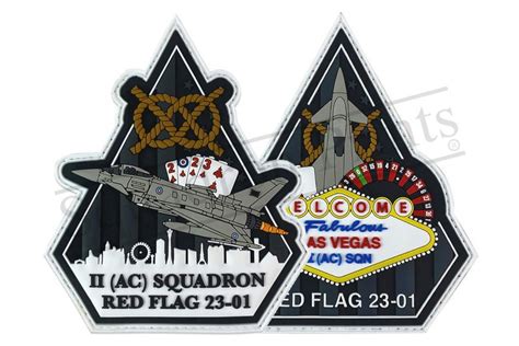 II(AC) Squadron Ex Red Flag Patch set of 2 (one set per person ...