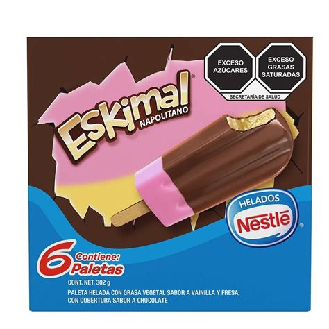 Paleta helada Nestlé Eskimal napolitano pack 6 pzas | Walmart